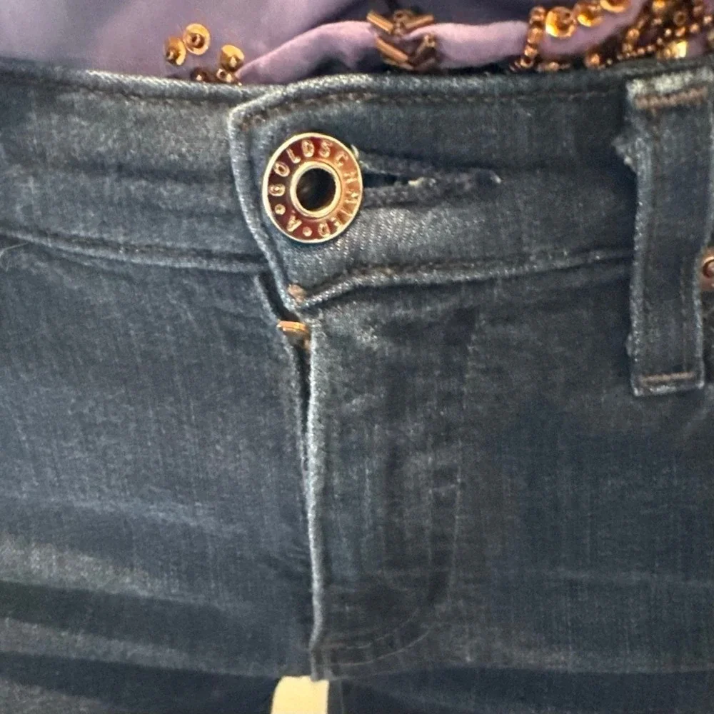AG Adriano Goldschmied Dark Wash Prima Mid-Rise‎ Cigarette Jeans | 27R